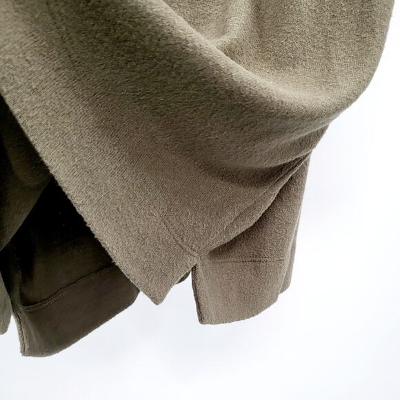 NWT Socialite Olive Green Soft V-Neck Long Sleeve Tunic Sweater Dress Women's S - Picture 3 of 5